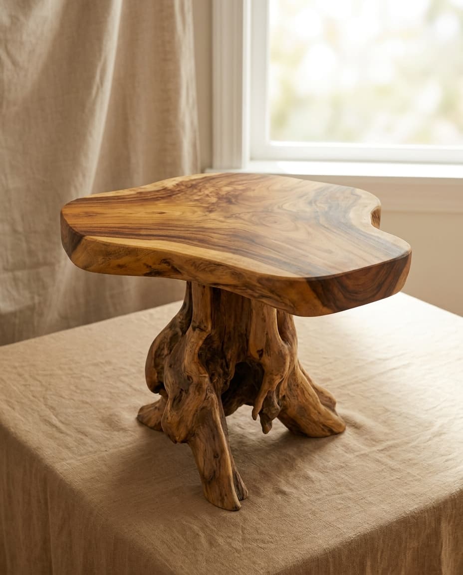 Teak-Root Side Table