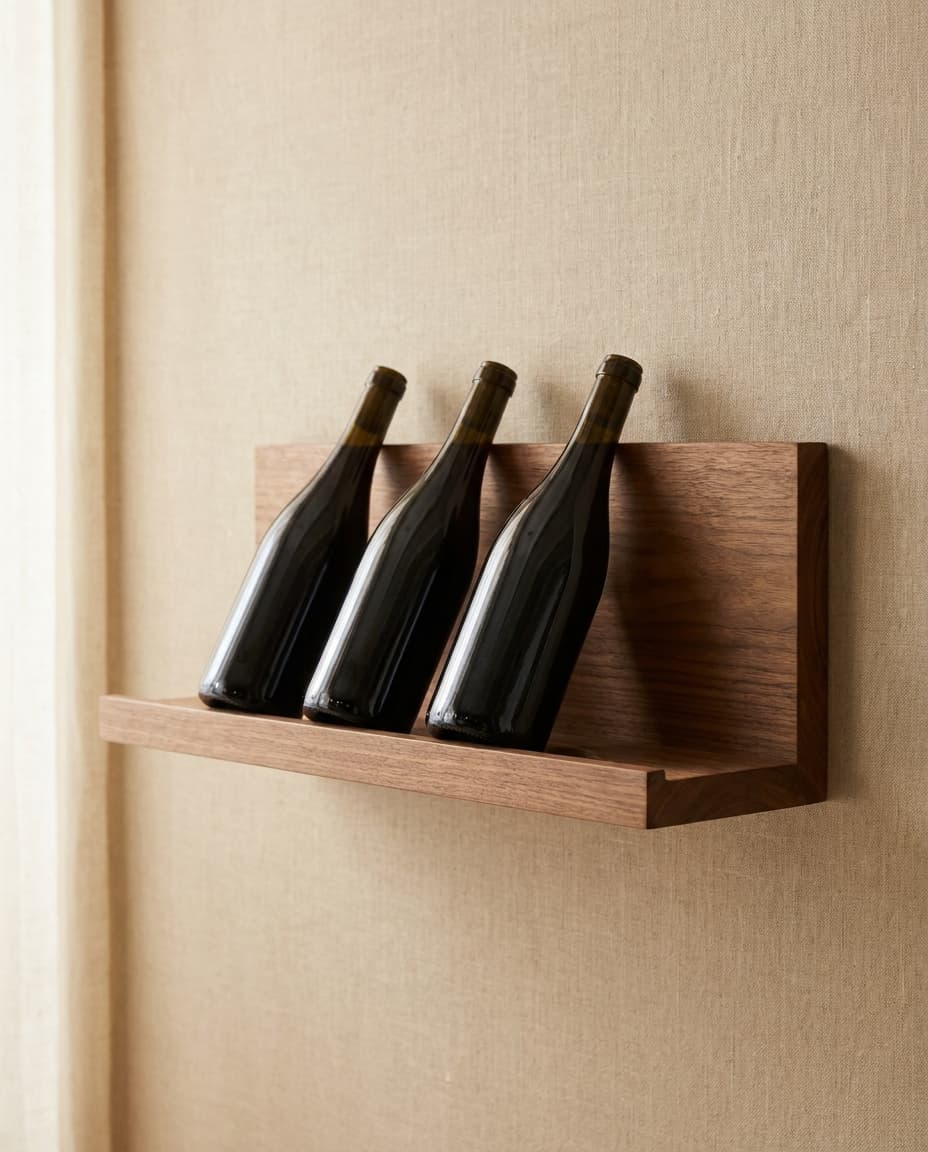 Wall-Mounted Bottle Rack