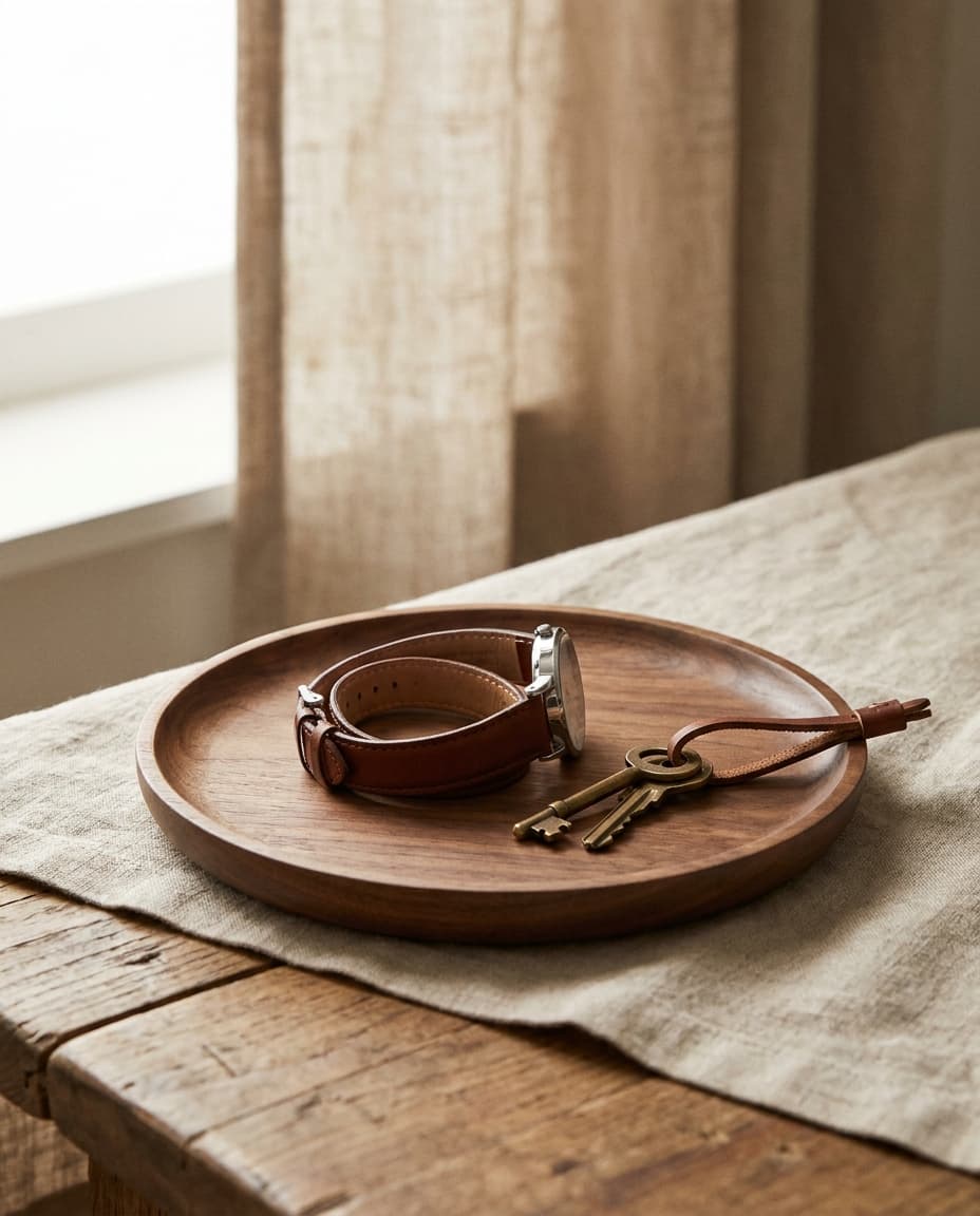 Wood Valet Tray